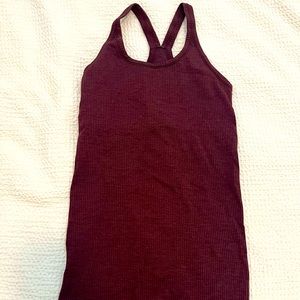 Lulu lemon tank. Burgundy size 4